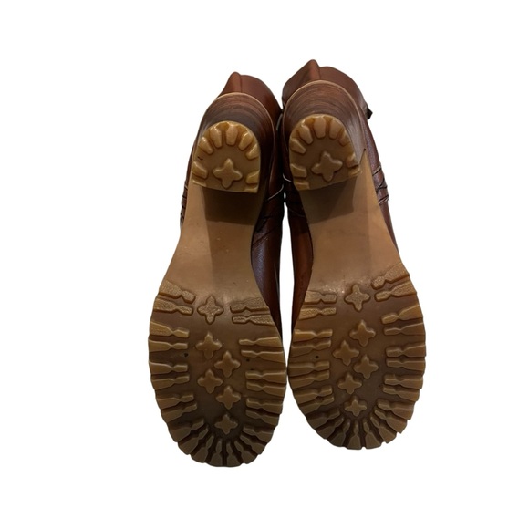 Chandlers 70’s Vintage Leather Knee High Boots Lace Up Granny Boots - Picture 12 of 16